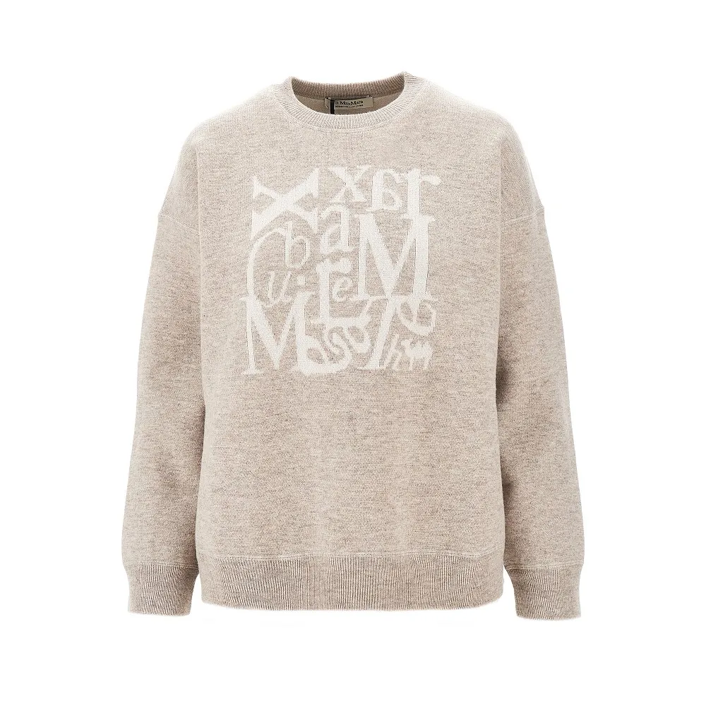 'S Max Mara graphic sweater | Neutrals | Image 1