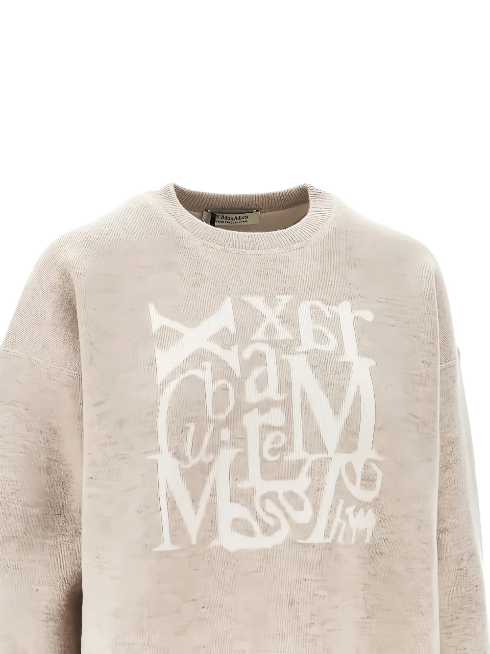 's Max Mara Graphic Sweater - Neutrals 