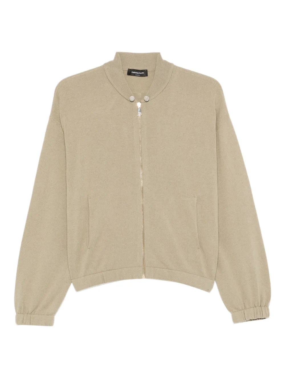 Fabiana Filippi zip-fastening cardigan - Nude