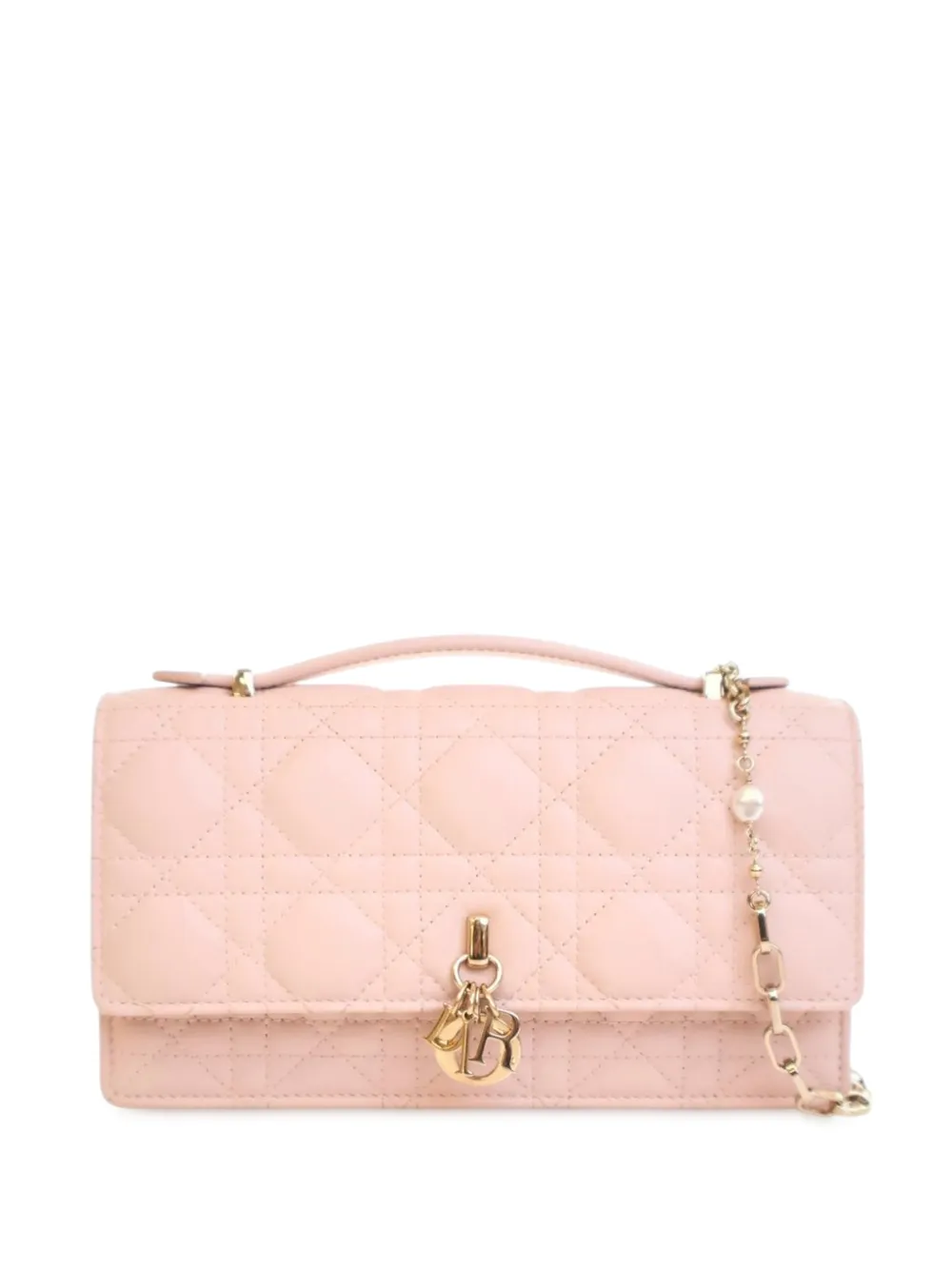 Christian Dior Pre-Owned 2024 Lambskin Cannage My Dior Mini Bag satchel - Pink