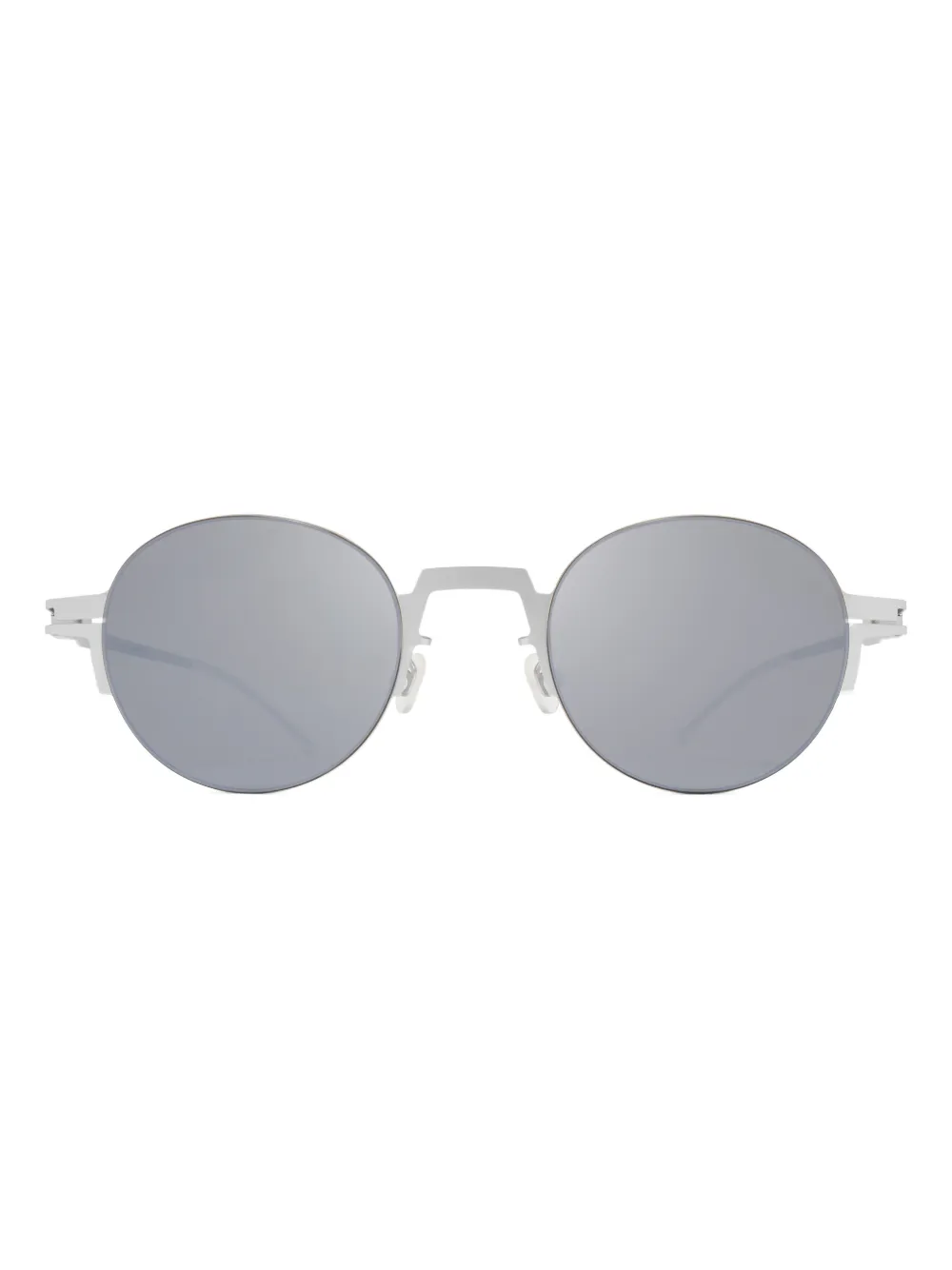 Mykita Runde Studio Sonnenbrille In Silver