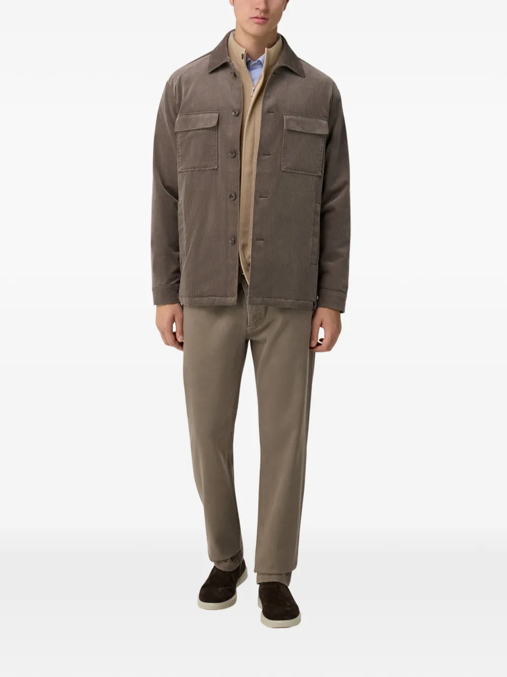 Boggi Milano chamarra de pana con bolsillo | Sobrecamisas | Image 2