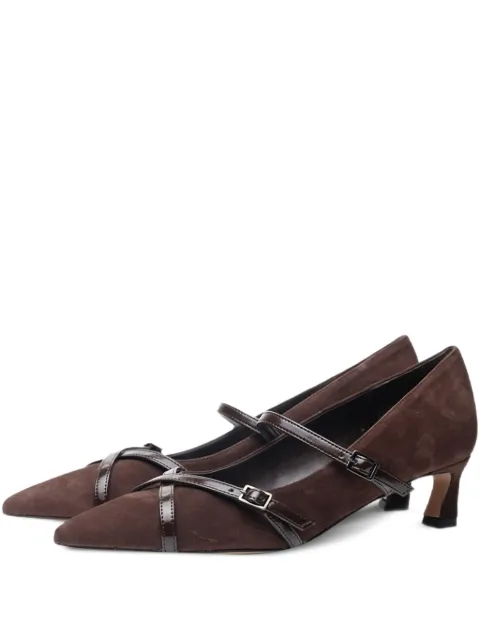 Poche Paris zapatillas con correa y hebilla