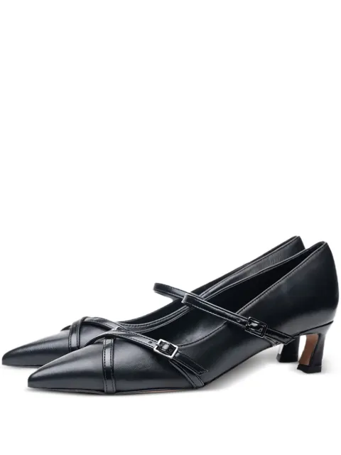 Poche Paris zapatillas con correa y hebilla