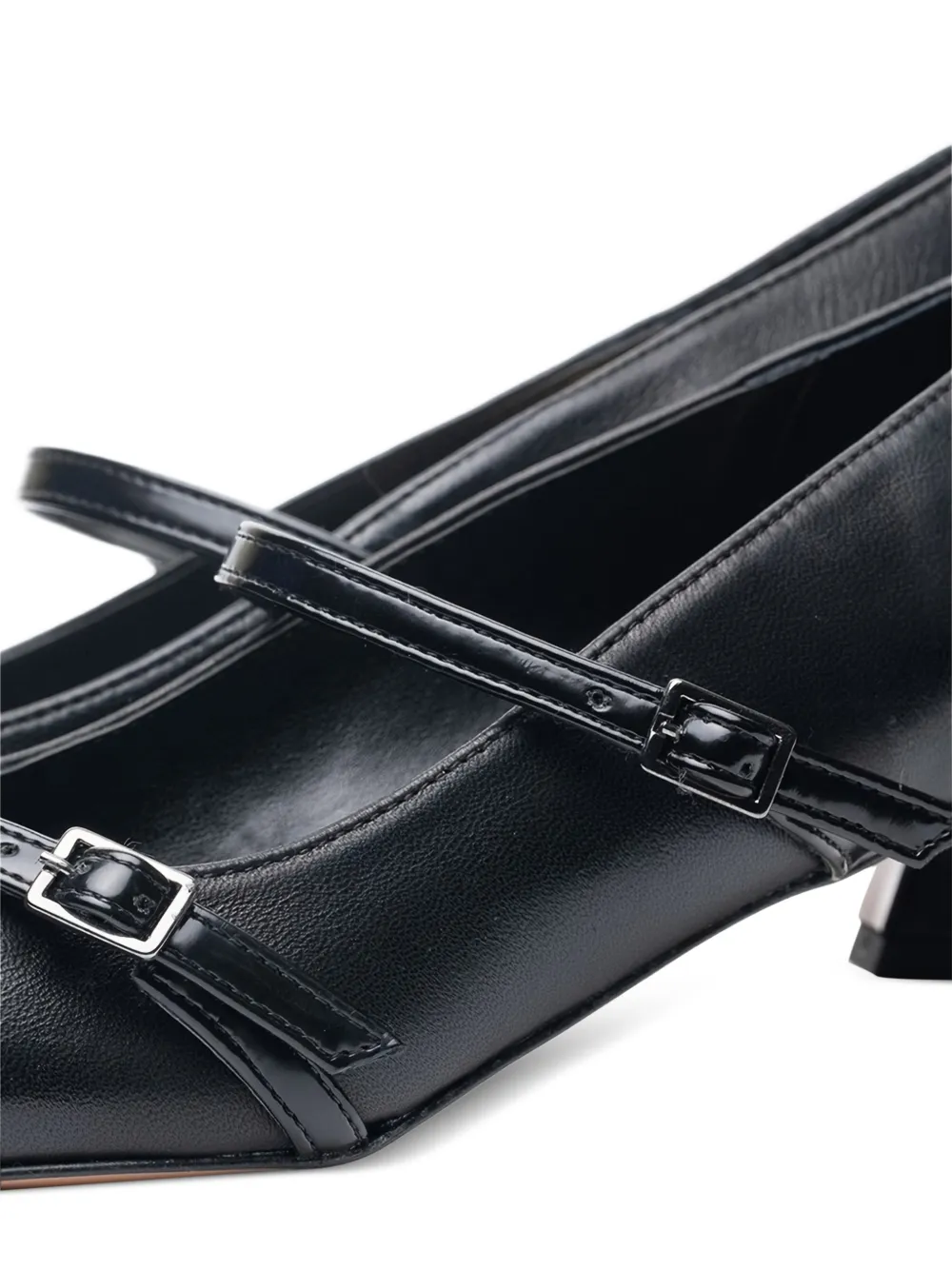  Poche Paris Buckle-strap Pumps - Black 