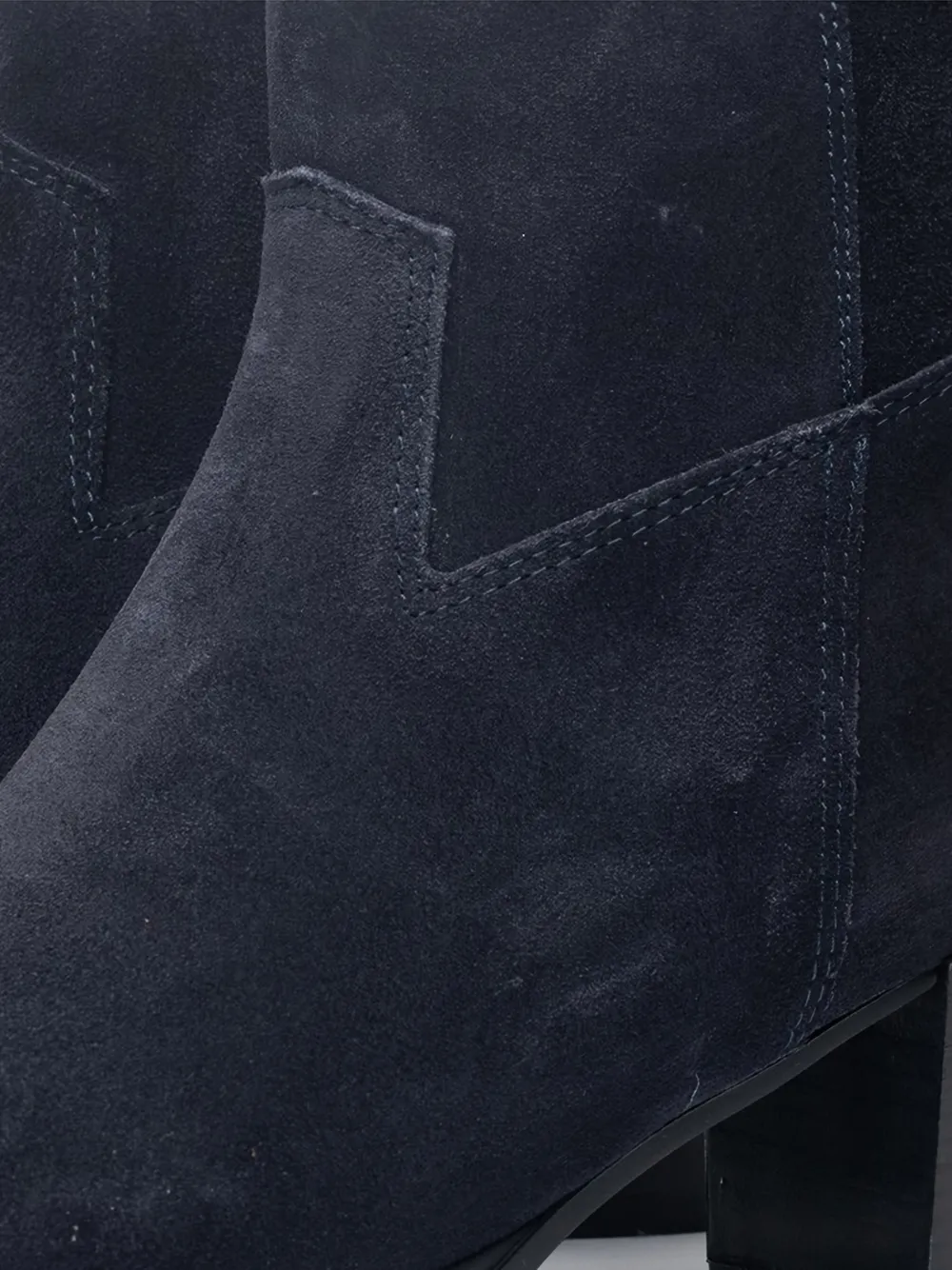 Poche Paris Enkellaarzen met puntige neus Blauw