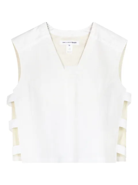 Comme Des Garçons Shirt débardeur à découpes