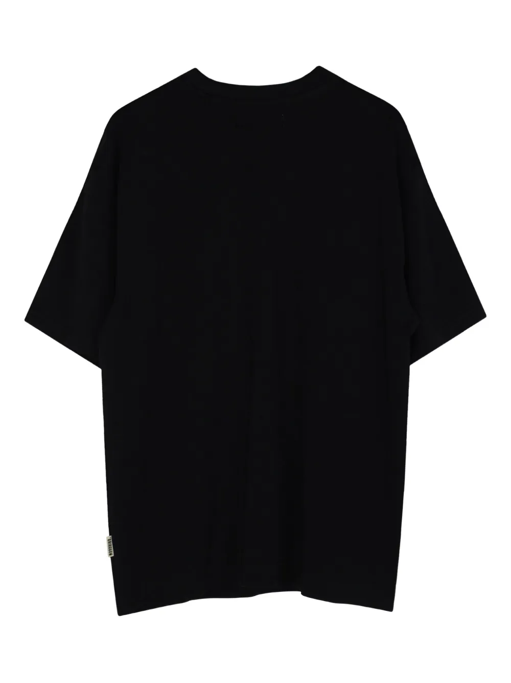 Woodbird T-shirt met logo - Zwart