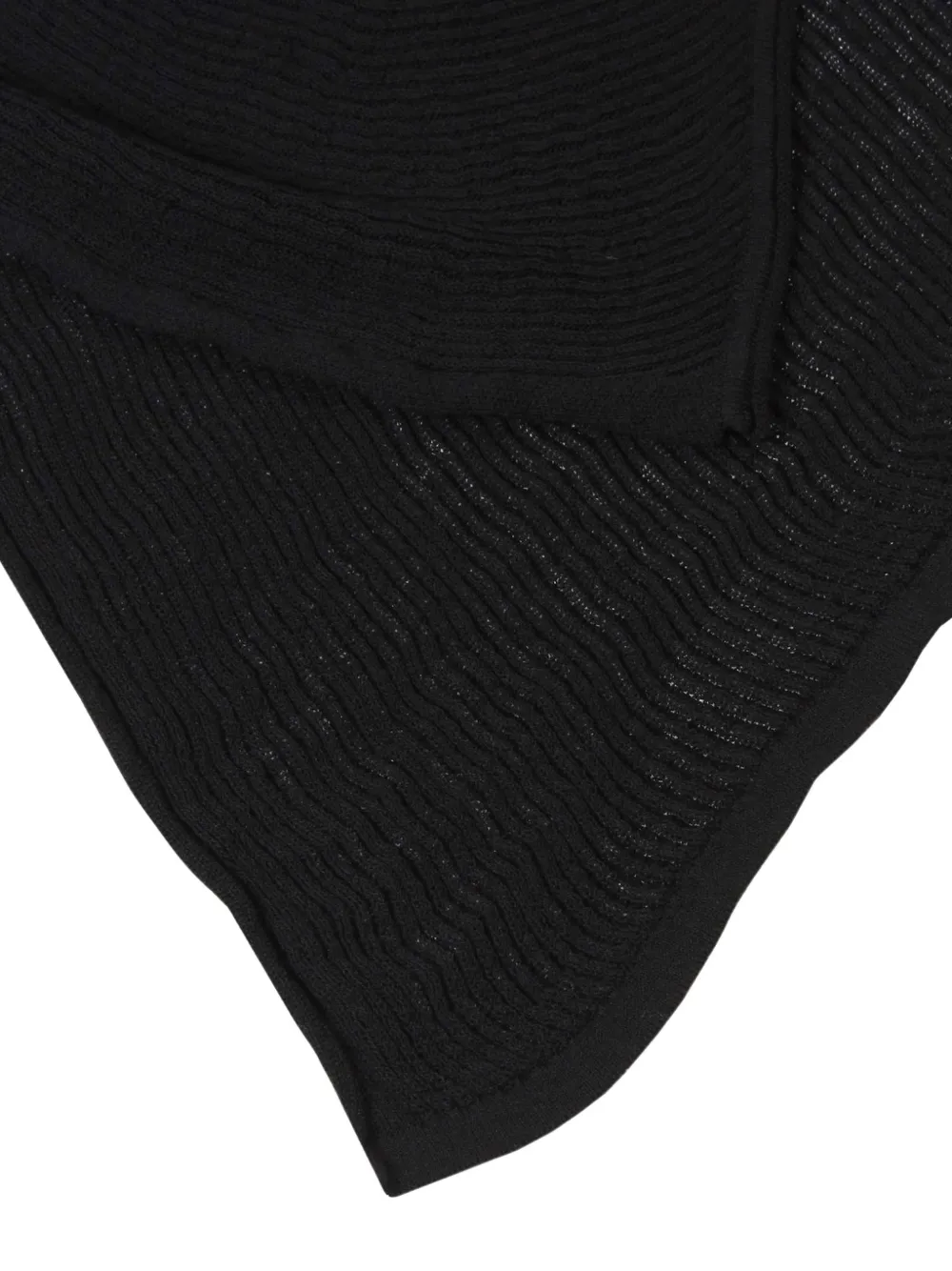 Malloni Knitted Cape - Black 