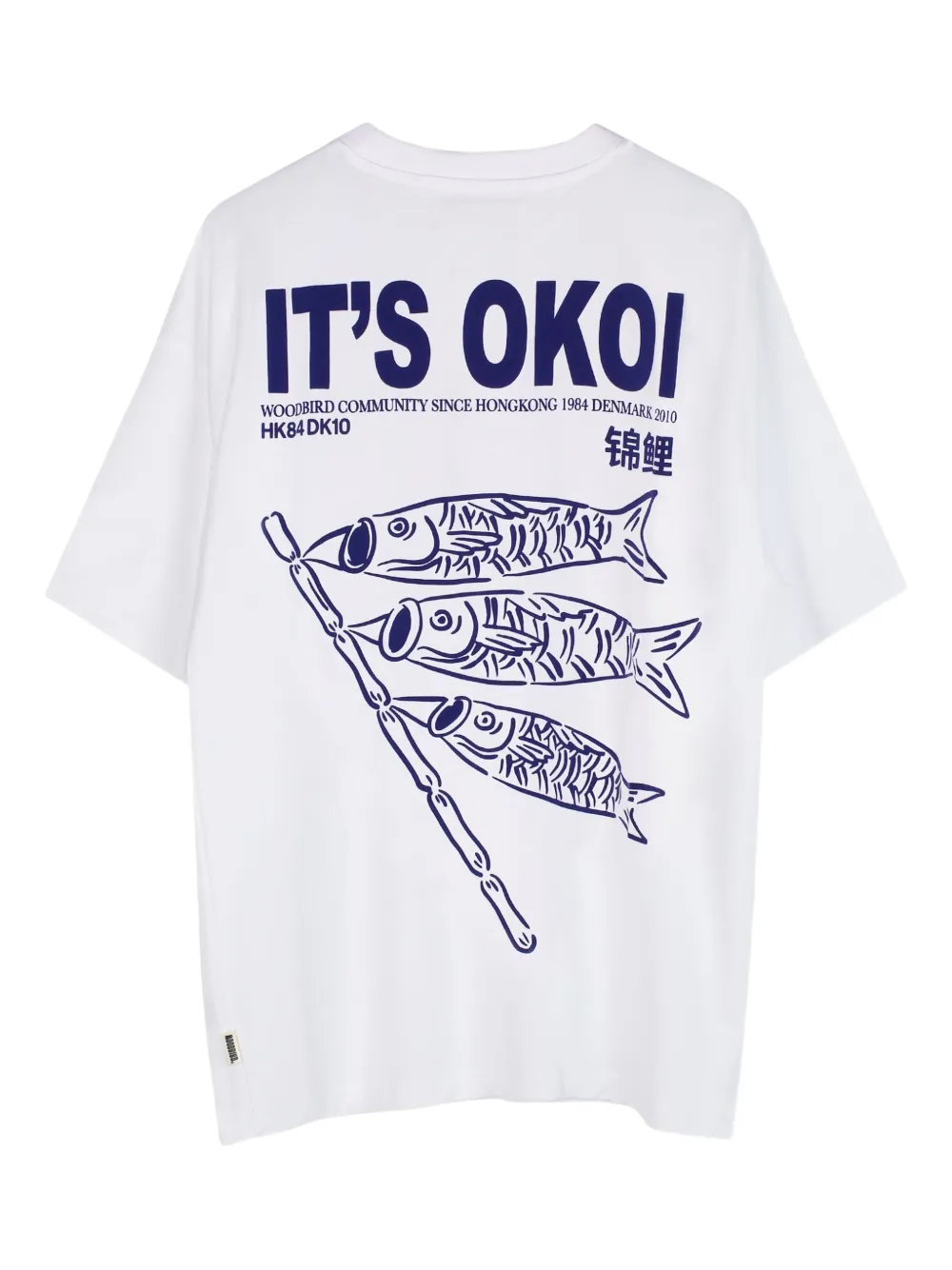 Woodbird T-shirt met print - Wit