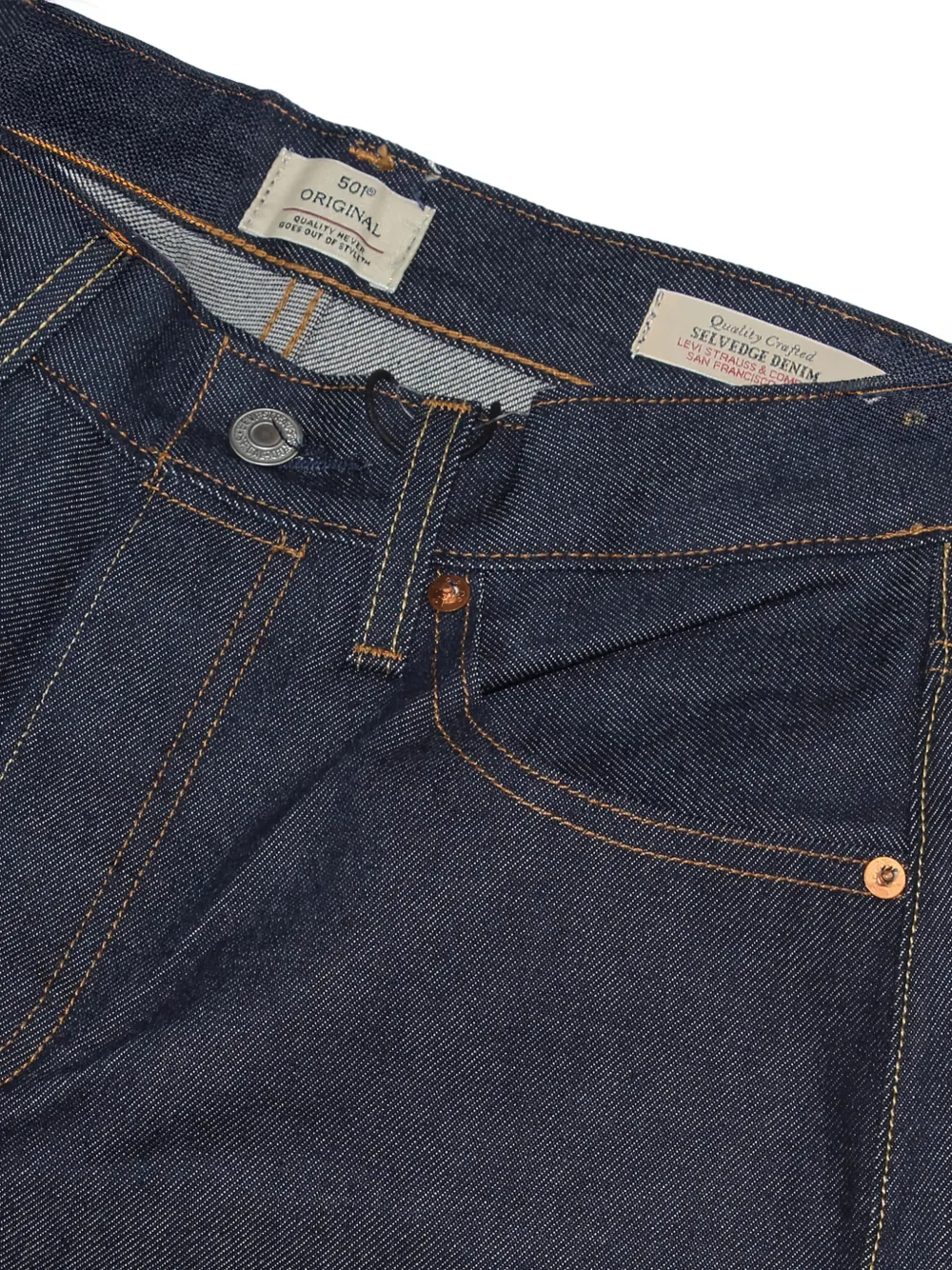Levi's 501 Original Selvedge jeans Blauw