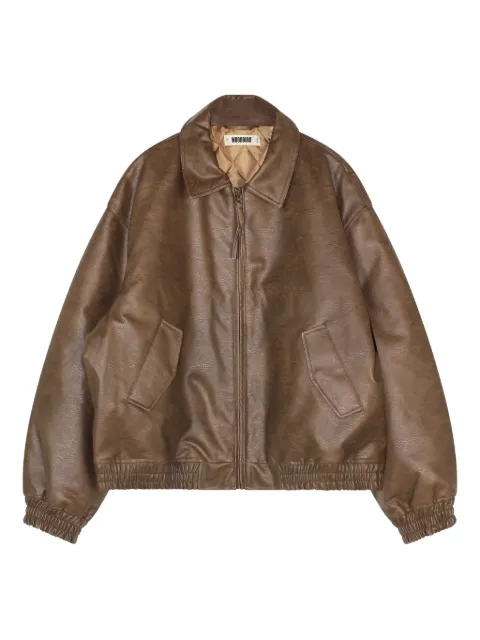 Woodbird Bao faux-leather biker jacket