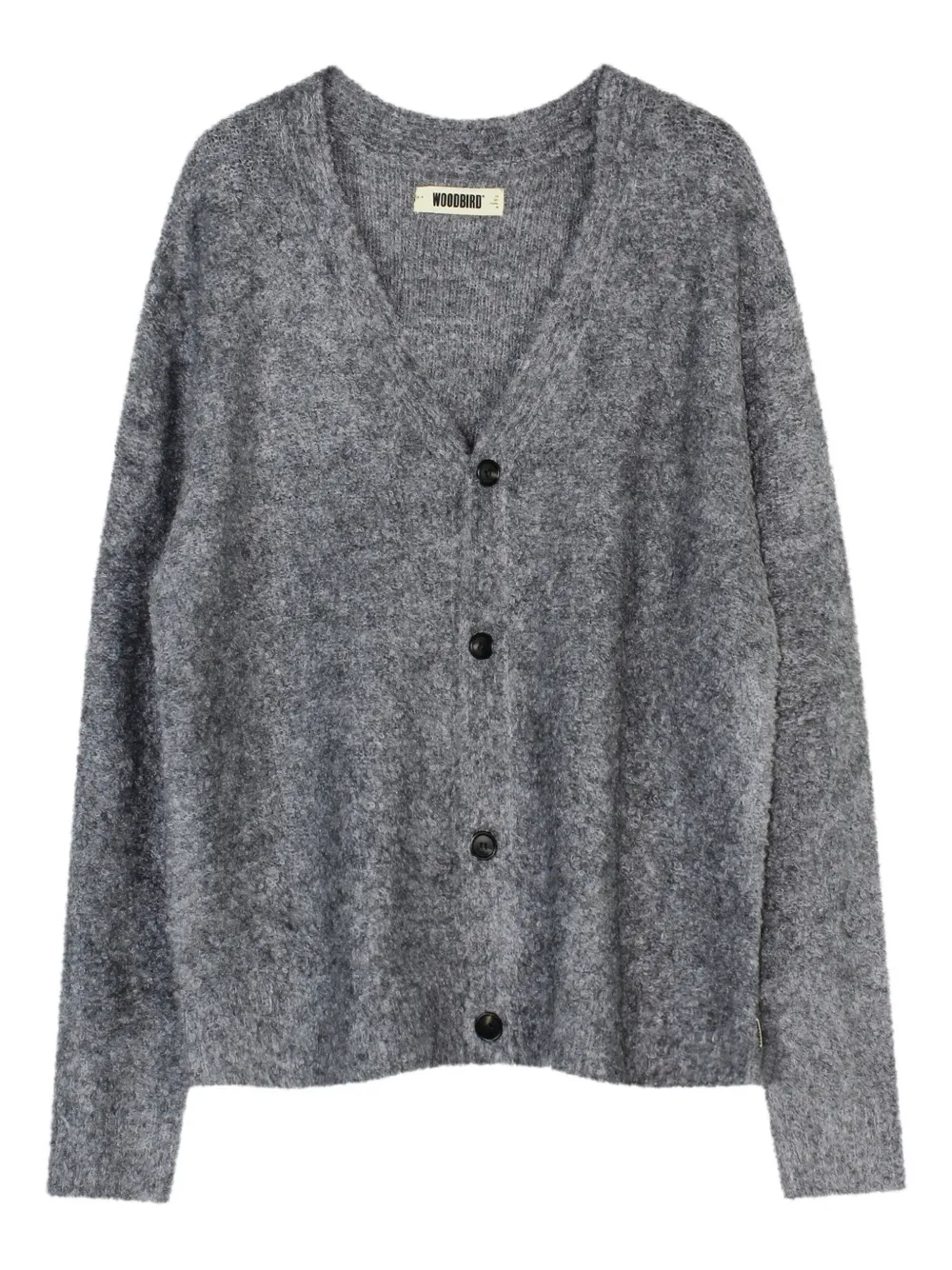 Woodbird Cardigan con scollo a V - Grigio