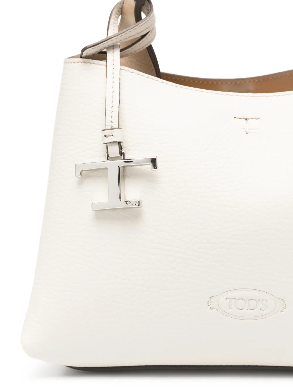 Tod's Mini-shopper met logobedel Wit