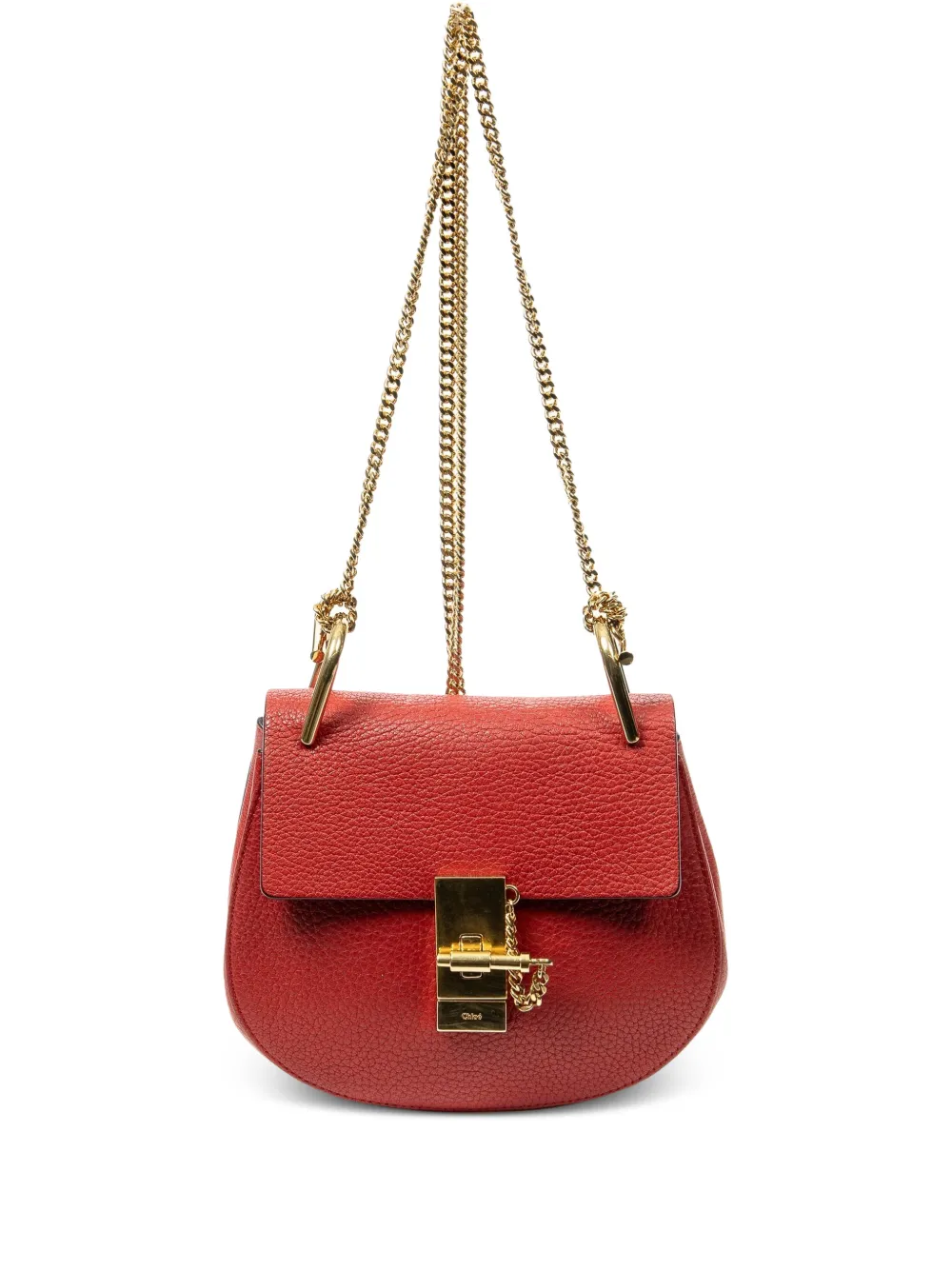 Chloé Pre-Owned leather crossbody bag - Rot