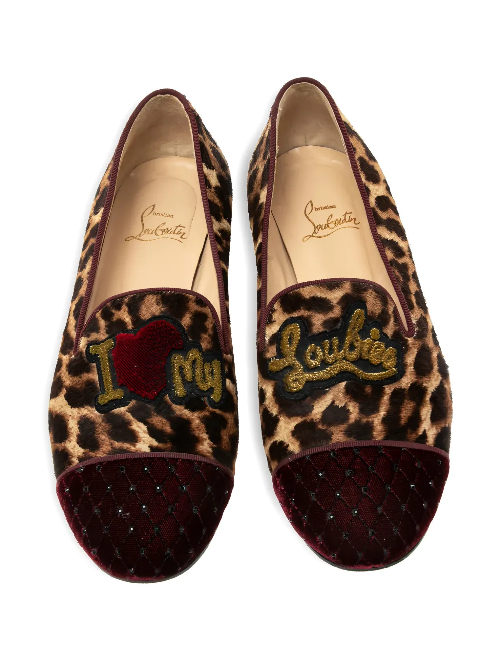 Christian Louboutin Pre-Owned leopard-pattern slipper | Image 2