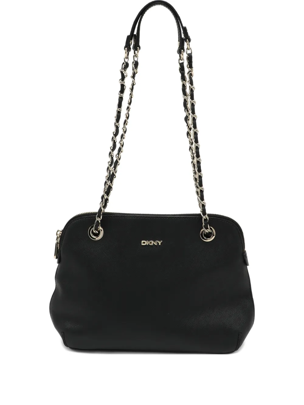 DKNY chain leather satchel - Nero