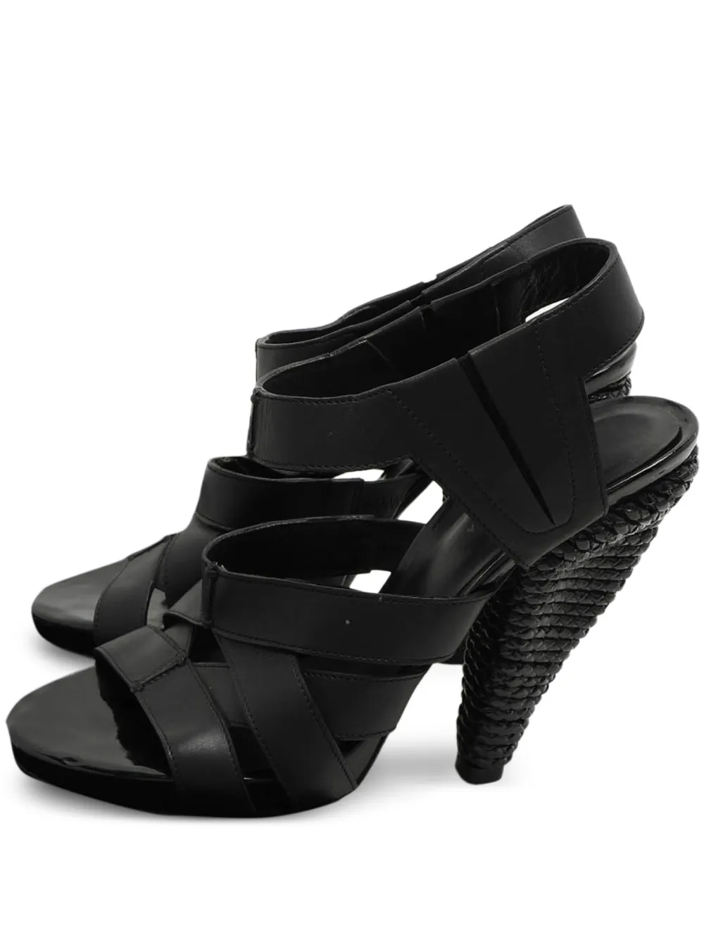 Bottega Veneta Pre-Owned leather sandals - Black