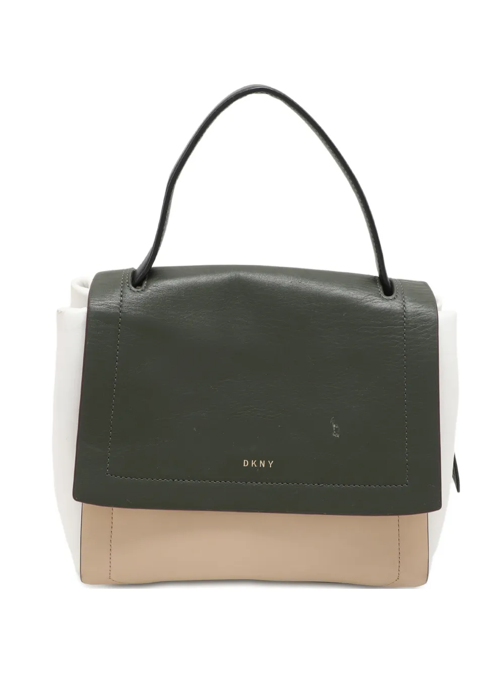 DKNY leather top-handle tote bag - Verde