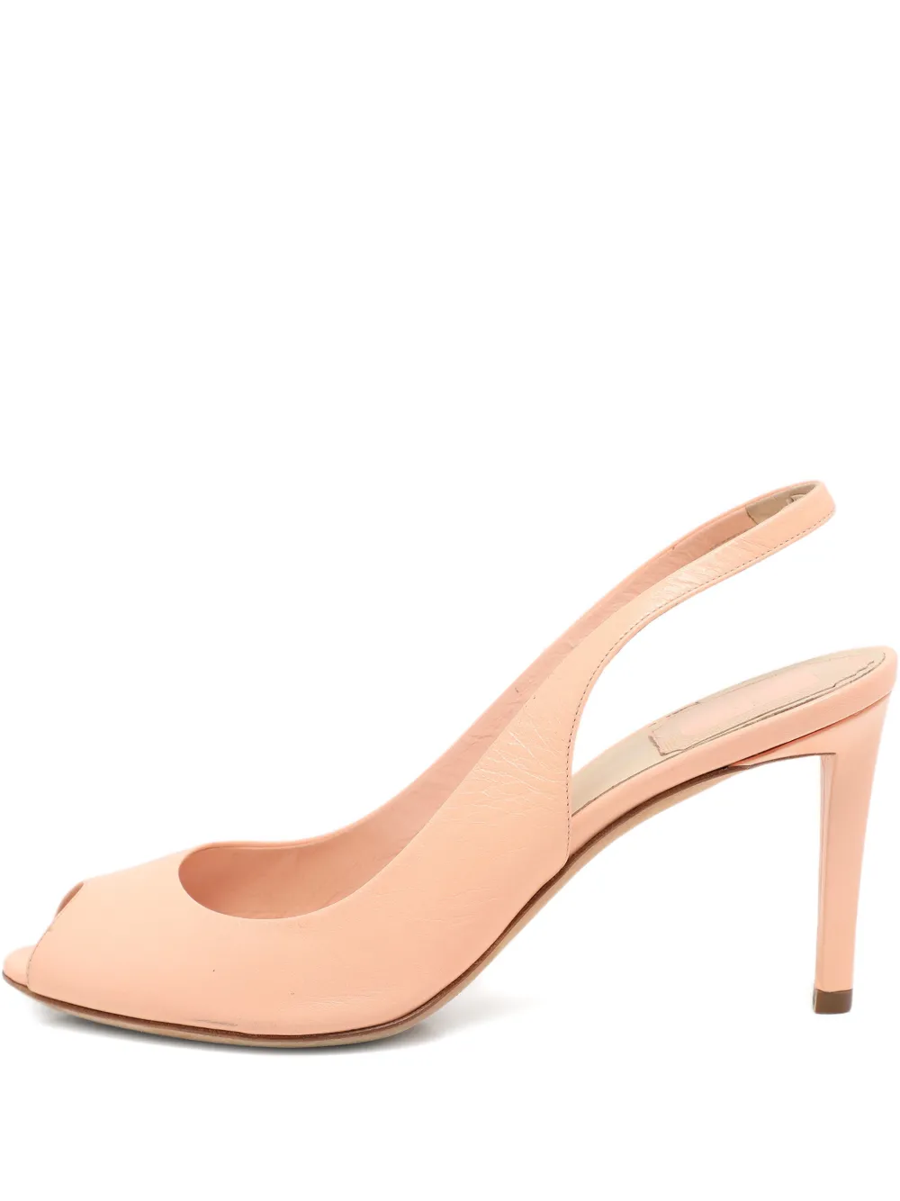 Pre-owned Dior Peep-toe Leather Pump In Pink