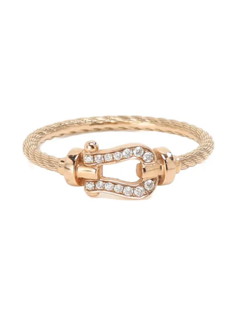 Fred 18K rose gold Force 10 diamond ring