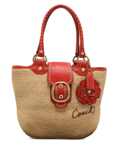 Coach Vintage buckle tote bag