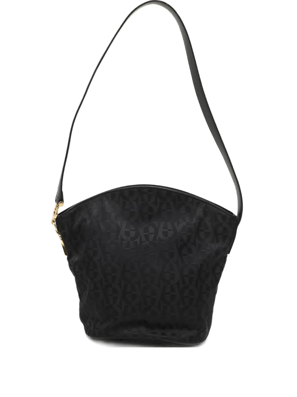 Aigner Vintage Borsa a spalla con zip - Nero