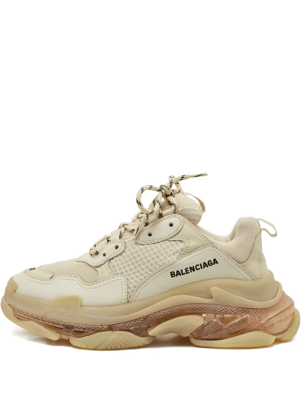 Balenciaga Pre-Owned Triple S leather sneakers - Toni neutri