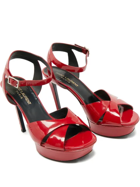 Saint Laurent Pre-Owned platform ankle-strap sandals