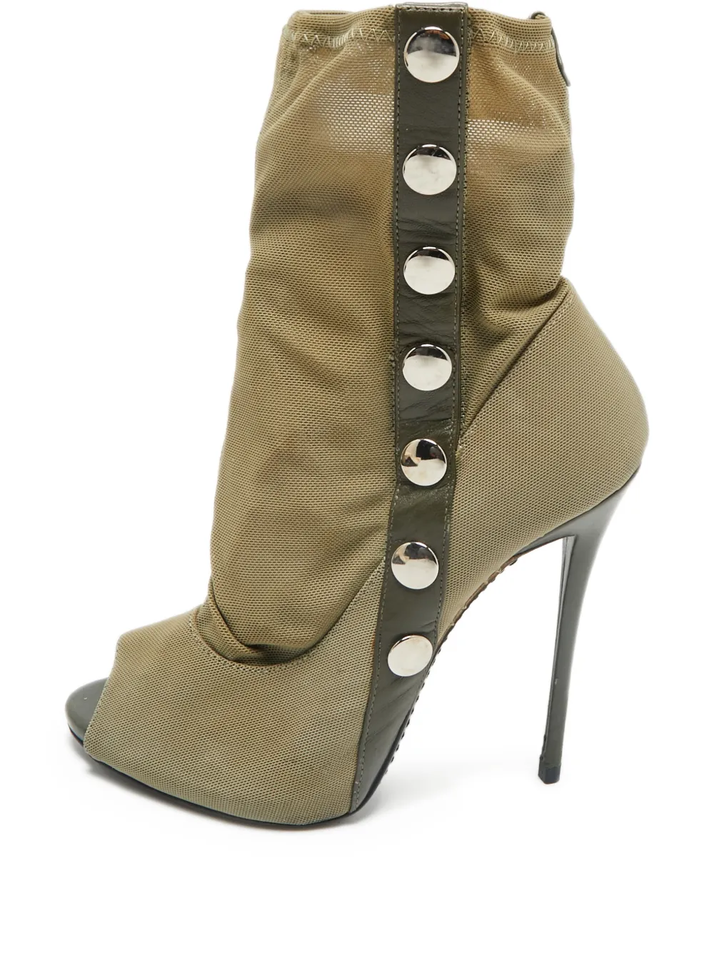 Giuseppe Zanotti bottines en toile à talon aiguille | tons neutres | Image 1