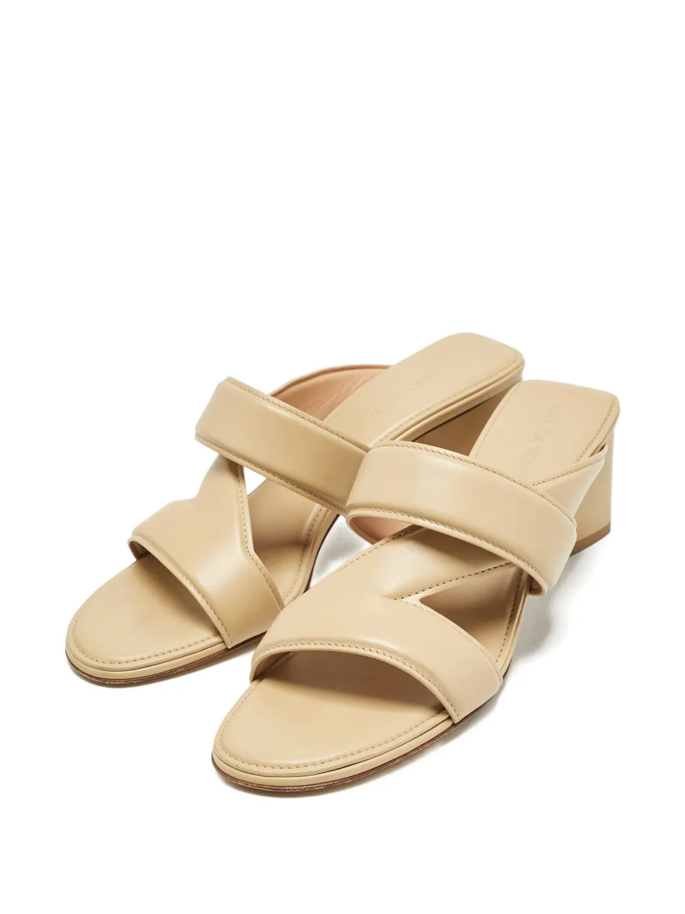 Bottega Veneta Pre-Owned strappy leather sandals - Beige
