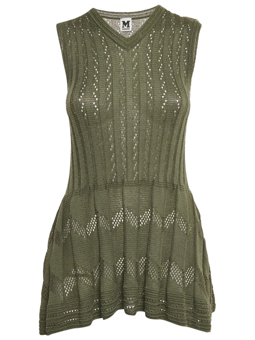 Missoni Pre-Owned knitted mini dress - Groen