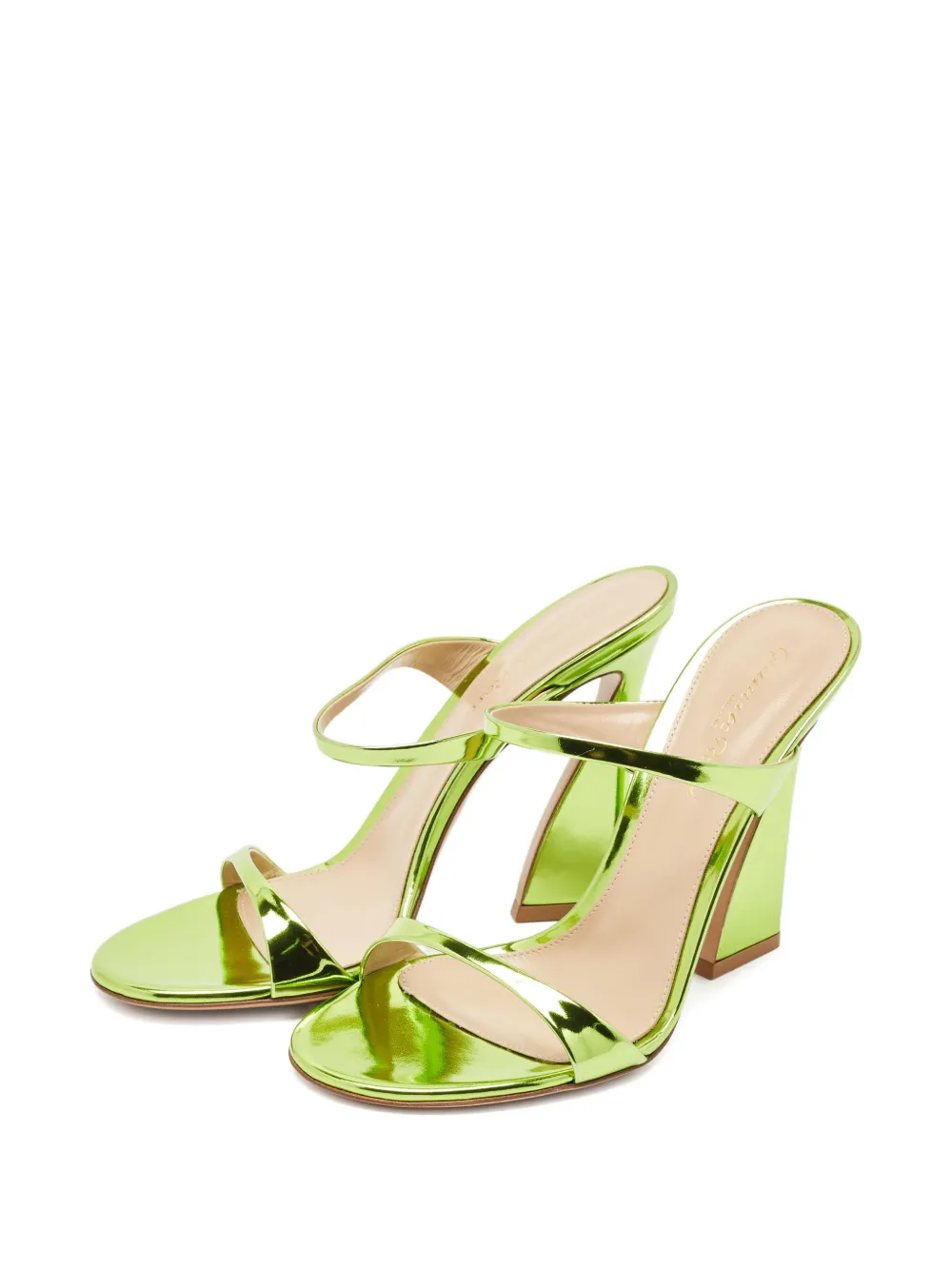 Gianvito Rossi Aura leather sandals - Groen