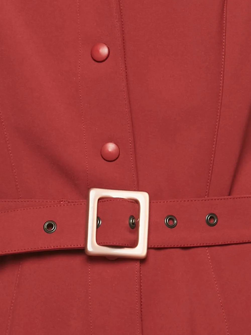 Thierry Mugler Pre-Owned button-up maxi dress - Rood