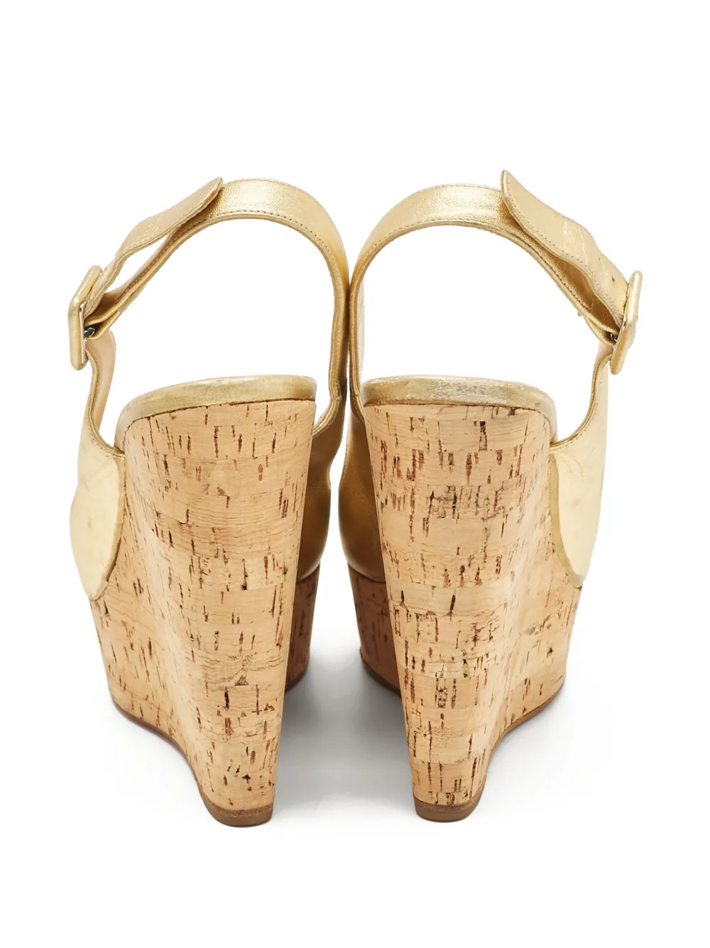 Christian Louboutin Pre-Owned leather sandals - Goud