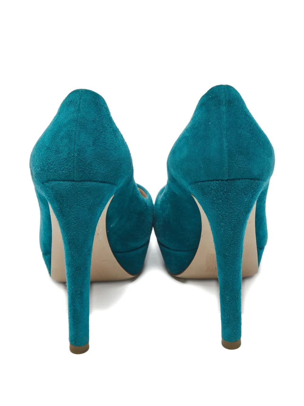 Miu Miu Pre-Owned platform suede pumps | Image 2