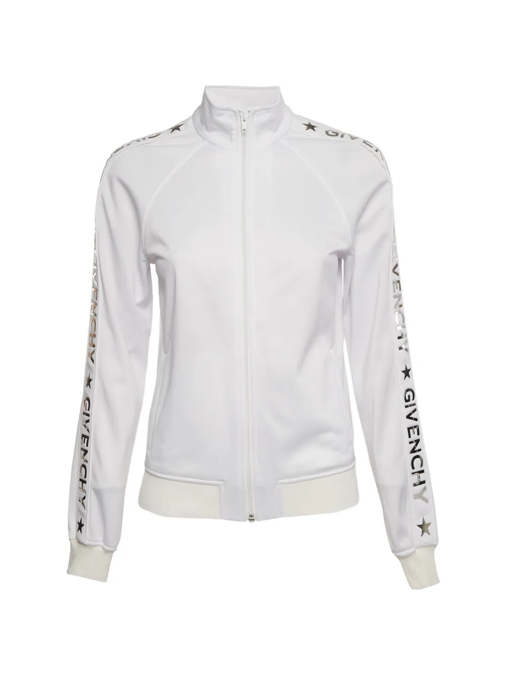 Givenchy Pre-Owned jersey zip-up sweatshirt - Bianco