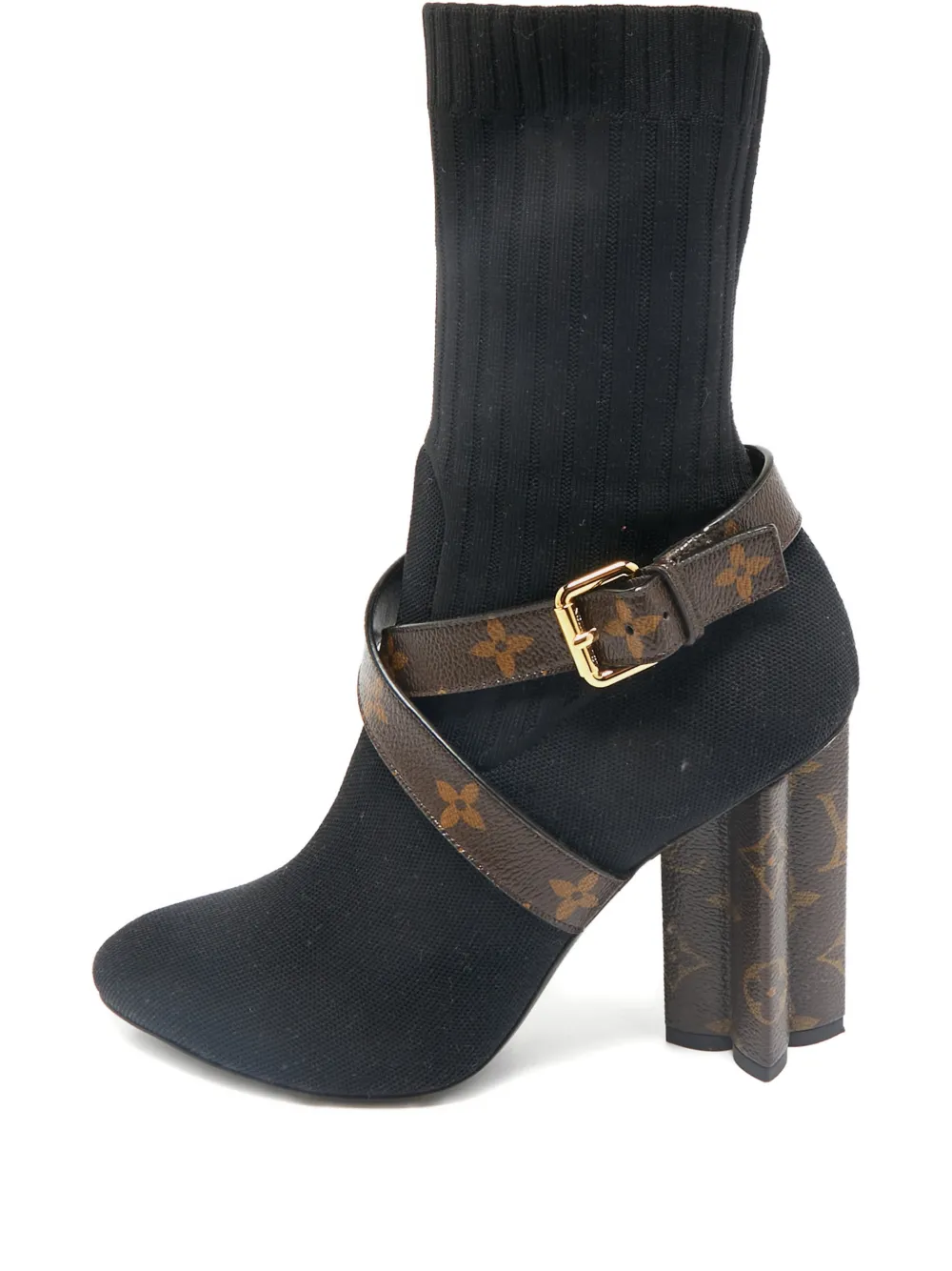 Louis Vuitton Pre-Owned botas con detalle de hebilla y Monogram | negro | Image 1