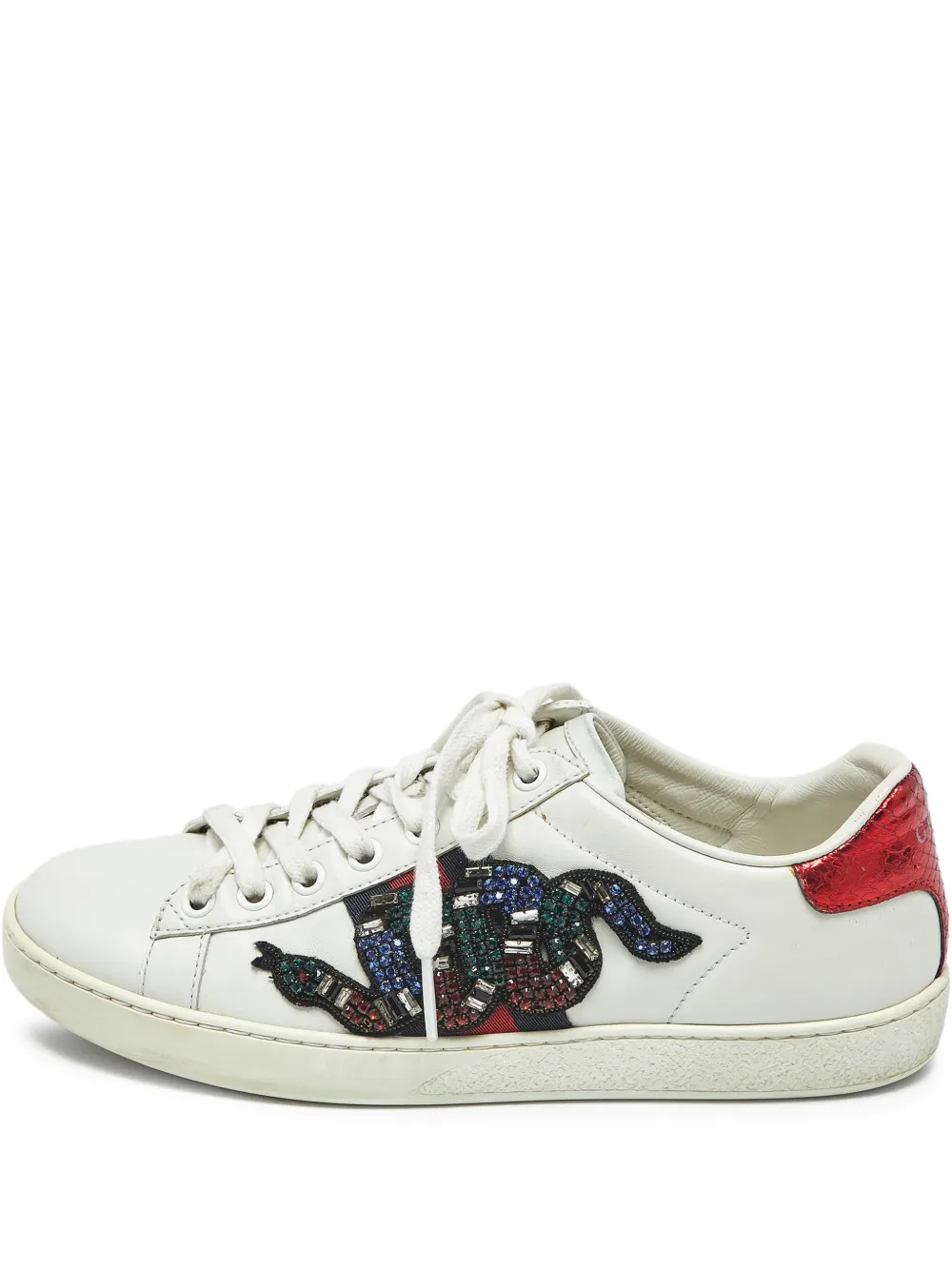 Gucci Pre-Owned tenis bajos Web Ace | blanco | Image 1