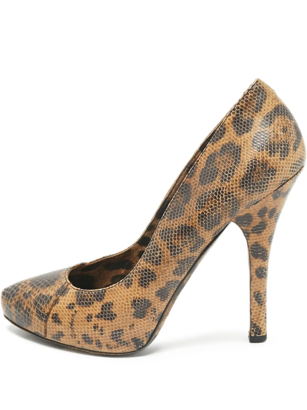 Dolce & Gabbana Pre-Owned python-embossed pumps - Braun