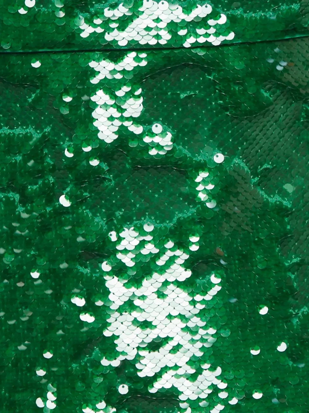 GANNI twisted sleeves mini dress - Groen