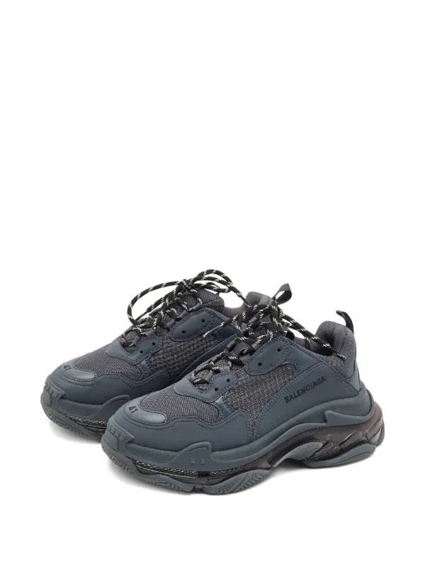 Balenciaga Pre-Owned Triple S Clear Sole Sneakers | Grey | FARFETCH