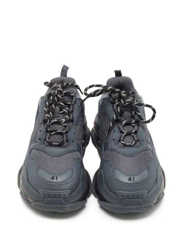 Balenciaga Pre-Owned Triple S Clear Sole Sneakers | Grey | FARFETCH