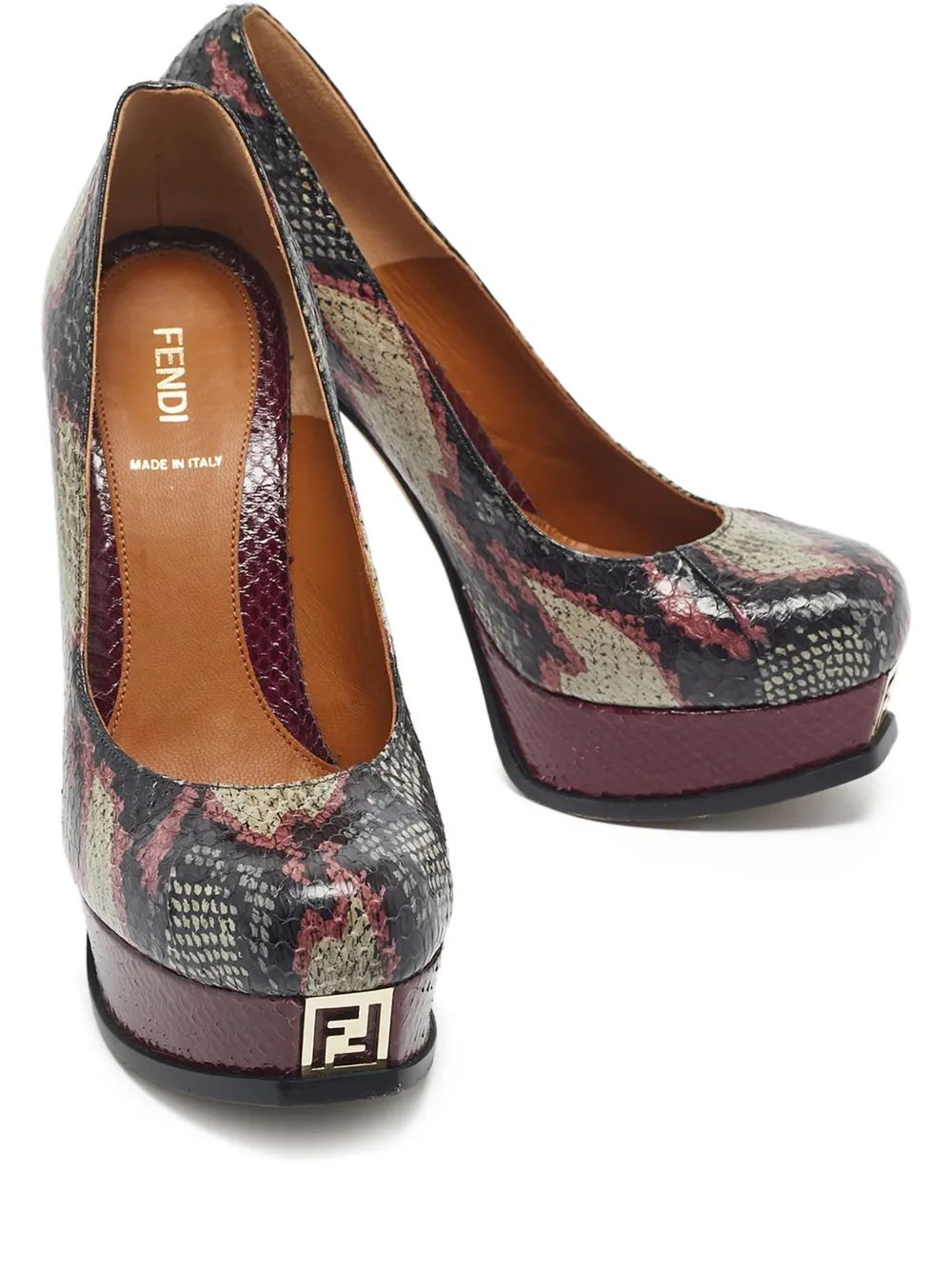 Fendi Pre-Owned Fendista leather pumps - Schwarz