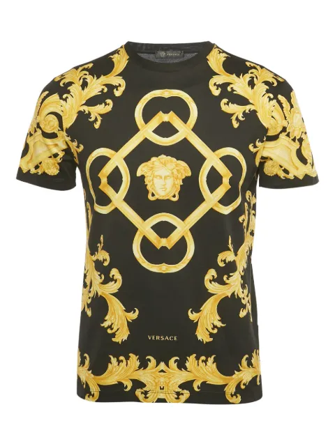 Versace Pre-Owned Barocco-print cotton T-shirt