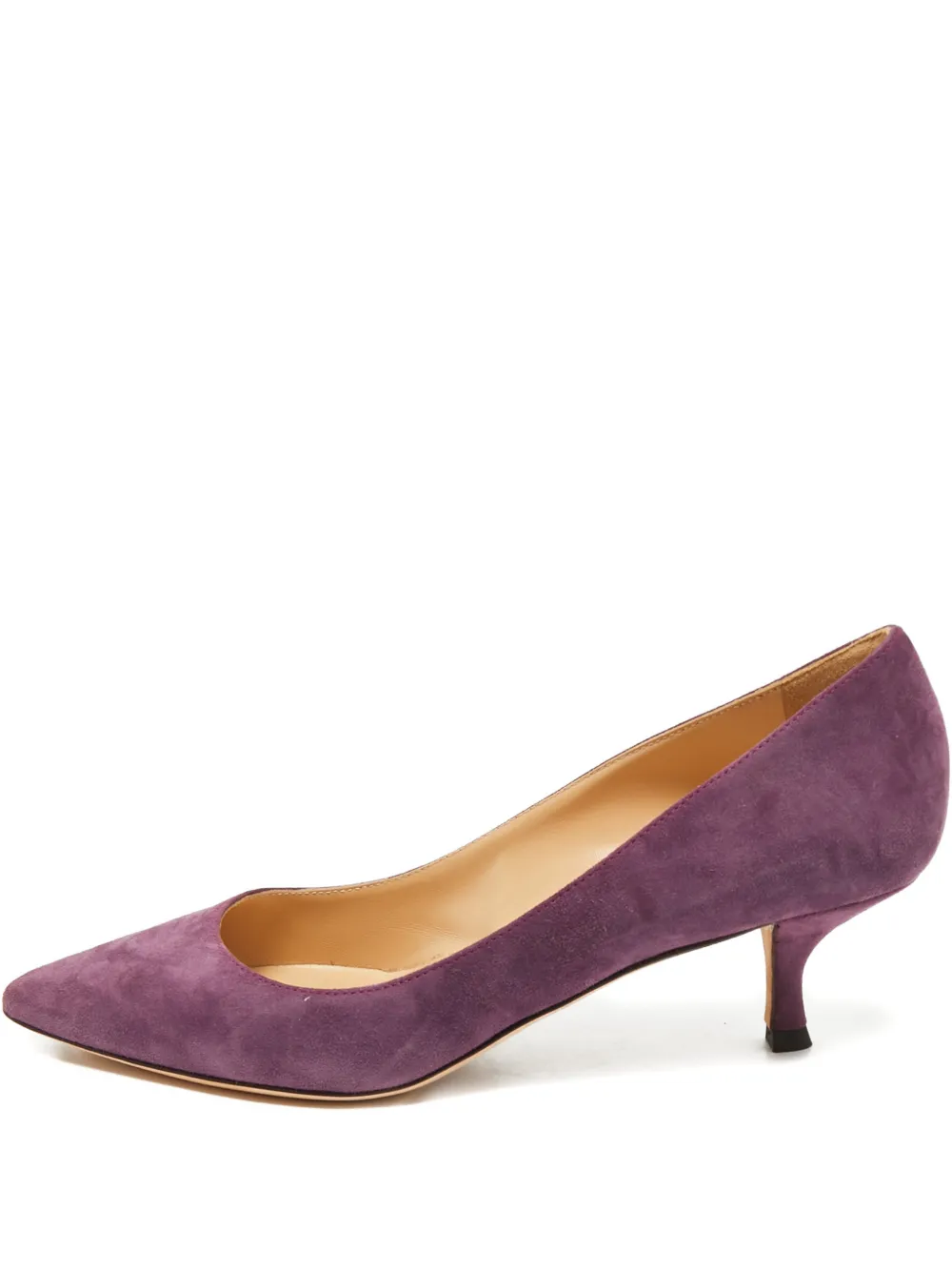 Sergio Rossi pointed-toe suede pumps | Purple | Image 1
