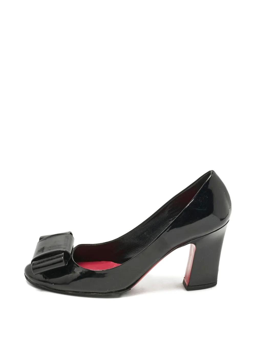 Miu Miu Pre-Owned Bow leather pumps - Nero