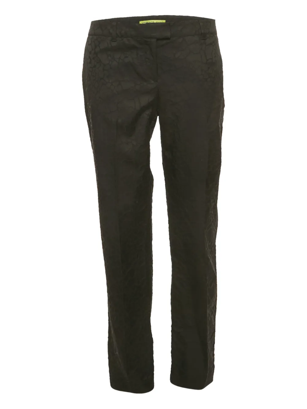 Versace Jeans Couture 44 jacquard COTTON trousers - Nero