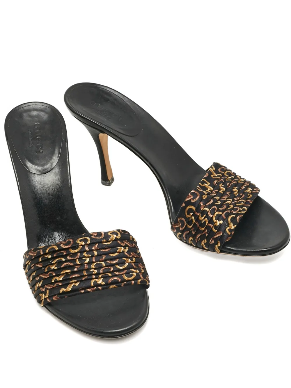 Gucci Pre-Owned gg-detail open-toe sandals - Schwarz
