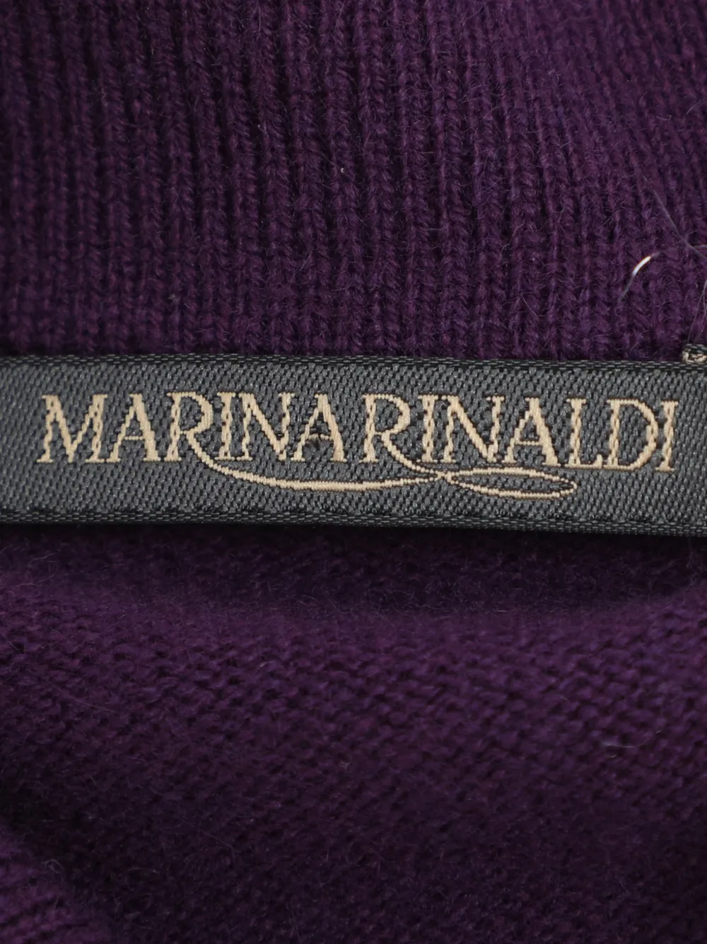  Marina Rinaldi Polo En Maille à Manches Courtes - Violet 